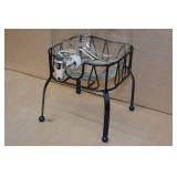 Glass Beverage Dispenser with Stand