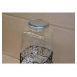 Glass Beverage Dispenser with Stand