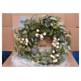 24" Faux Eucalyptus Wreath