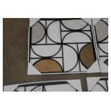 Set of 4 Geometric Home Wall Décor