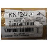 *2* Tension Rods -  48"-84" White