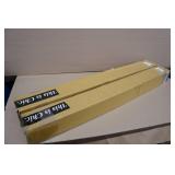 *2* Cordless Magnetic Roman Shades - Grey, 33"x64"