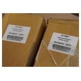 *2* Cordless Magnetic Roman Shades - Grey, 33"x64"