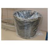 Wire Shelving and Waste Basket