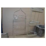 Wire Shelving and Waste Basket