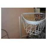 Wire Shelving and Waste Basket
