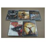 *5* PlayStation 3 Games - God of War, Call of Duty