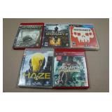 *5* PlayStation 3 Games - Resistance, Haze, Uncharted