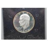 1972 Eisenhower Proof Silver Dollar Coin - 40% Silver