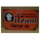 Oilzum Motor Oil Vintage Style Metal Sign