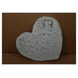 Cement 6.25" Heart Slab for Garden - A Heart of Gold