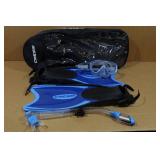 Cressi Adult Rondine Palau Fin Snorkel Set - Fin Size S/M