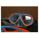 Cressi Blulove Kids Snorkel Set - Fin Size L/XL