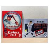 *2* Raised Metal Signs - Babe Ruth