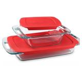Pyrex 4-Piece XL Glass Baking Dish Set