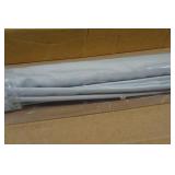 *2* Cordless Magnetic Roman Shades - Grey, 33"x64"