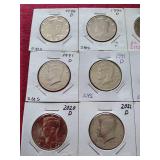 (12) Kennedy Half Dollars in Flips - Mostly Uncirculated