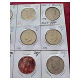 (12) Kennedy Half Dollars in Flips - Mostly Uncirculated