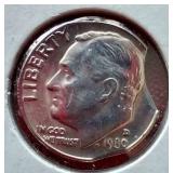 1980-D Dime - Double Clipped Error!