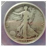 1921-D Walking Liberty Half Dollar ANACS VG8 - KEY DATE!!