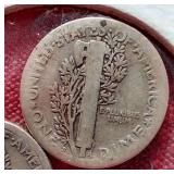 (2) Mercury Dimes - 1917 P & S