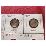 (12) Nickels - Includes (2) BU 1950-D