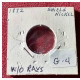 1872(?) Shield Nickel