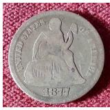 1877 Liberty Seated Dime