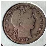 (4) Barber Half Dollars