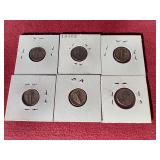 (6) Mercury Dimes