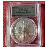 2014-W American 1 oz Silver Eagle - PCGS MS69 First Strike