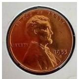 (3) Uncirculated Wheat Pennies - 1954/1955/1956