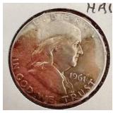 (3) Franklin Half Dollars - 1961-D/1962-D/1963-D