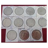 (11) Eisenhower Dollars
