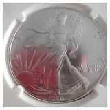 1986(S) American 1 oz Silver Eagle NGC MS68 - First Year