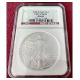 2006 American 1 oz Silver Eagle - NGC MS69