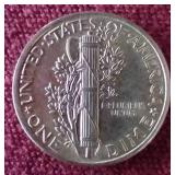 Uncirculated 1944 Mercury Dime