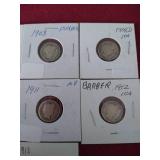 (10) Barber Dimes