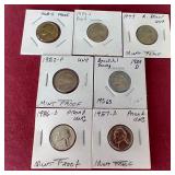 (7) Nickels - Uncirculated & Proofs