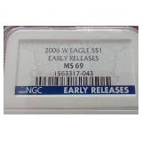 2006(W) American 1 oz Silver Eagle - NGC MS69