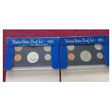 (2) Partial Proof Sets - Includes 1969 40% Half