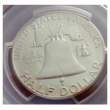 1955 Franklin "Bugs Bunny" Half Dollar - PCGS MS63