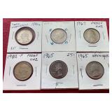 (6) Washington Quarters - Includes (1) Silver