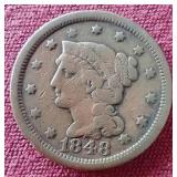 1848 Braided Hair Large Cent