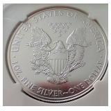 2001(S) American 1 oz Silver Eagle - NGC MS69