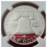 1956 Franklin Half Dollar (Type 2) - NGC PF68