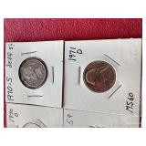 (9) Nickels - Mostly Uncirculated