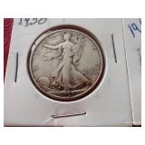 (5) Walking Liberty Half Dollars