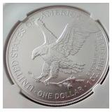 2022(W) American 1 oz Silver Eagle - NGC MS70 First Day of Issue