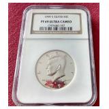 1999-S Silver Kennedy Half Dollar - PF69 Ultra Cameo